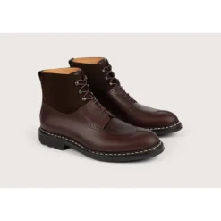 Heschung Les Intemporels|Bottines|Bottine Ginkgo Suportlo/HydrovelourscolorisMoro/Cafu00e9,semelleRavel
