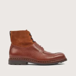 Heschung Les Intemporels|Bottines|Bottine Ginkgo Ontario/HydrovelourscolorisGold/Havanne,semelleRavel