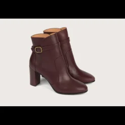 Heschung Les Intemporels|Bottines Et Bottes|Bottine Hera KidcalfcolorisAubergine,semelleCuir
