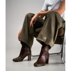 Heschung Les Intemporels|Bottines Et Bottes|Bottine Hera KidcalfcolorisAubergine,semelleCuir
