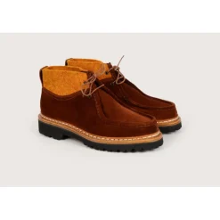 Heschung Bottines Et Bottes|Bottine Lierre Velours/TweedcolorisRouille/Potiron,semelleRoccia