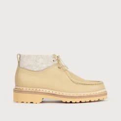 Heschung Bottines Et Bottes|Bottine Lierre Capra/TweedcolorisCreme/Argile,semelleRoccia