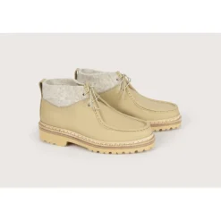 Heschung Bottines Et Bottes|Bottine Lierre Capra/TweedcolorisCreme/Argile,semelleRoccia