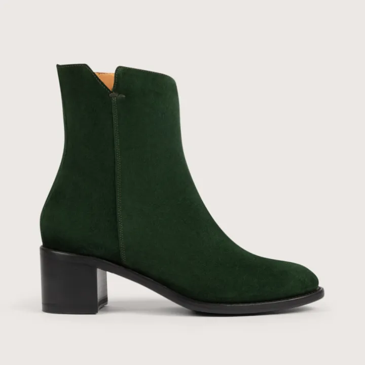 Heschung Bottines Et Bottes|Bottine Madeline VelvetcolorisVigne,semellecuirP