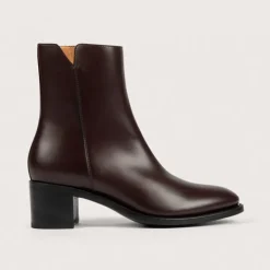Heschung Bottines Et Bottes|Bottine Madeline KidcalfcolorisAubergine,semelleCuir