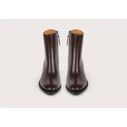 Heschung Bottines Et Bottes|Bottine Madeline KidcalfcolorisAubergine,semelleCuir