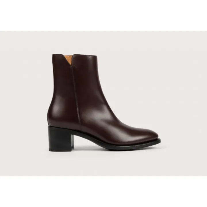 Heschung Bottines Et Bottes|Bottine Madeline KidcalfcolorisAubergine,semelleCuir