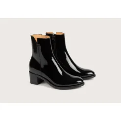 Heschung Bottines Et Bottes|Bottine Madeline VerniscolorisNoir,semelleCuir