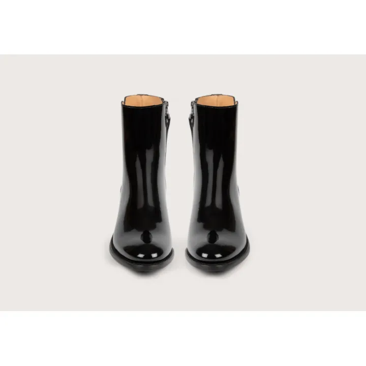 Heschung Bottines Et Bottes|Bottine Madeline VerniscolorisNoir,semelleCuir