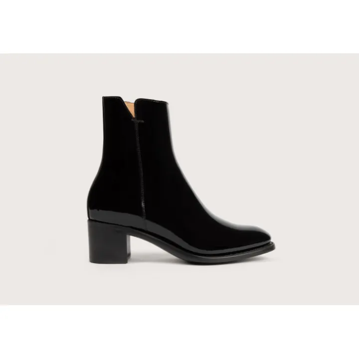 Heschung Bottines Et Bottes|Bottine Madeline VerniscolorisNoir,semelleCuir
