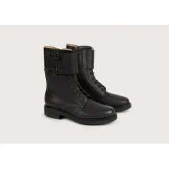 Heschung Les Intemporels|Bottines Et Bottes|Bottine Rangers BufalocolorisNoir,semelleCommando