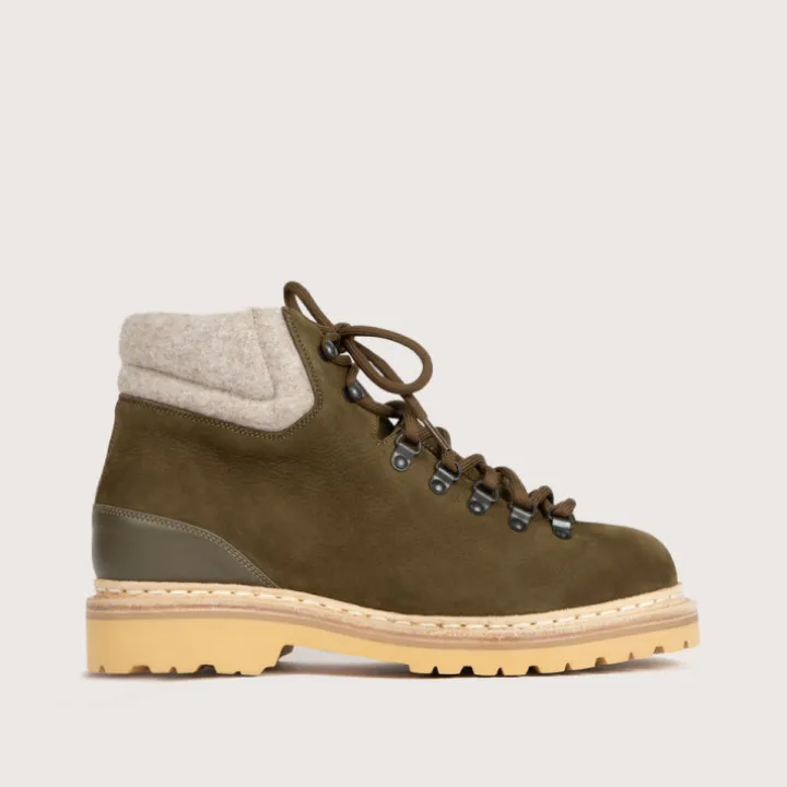 Heschung Bottines|Bottine Vanoise NubuckcolorisKaki,semelleRoccia