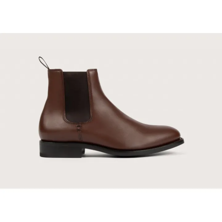 Heschung Les Intemporels|Bottines Et Bottes|Chelsea Boots Frêne KidcalfcolorisChocolat,semelleCuir