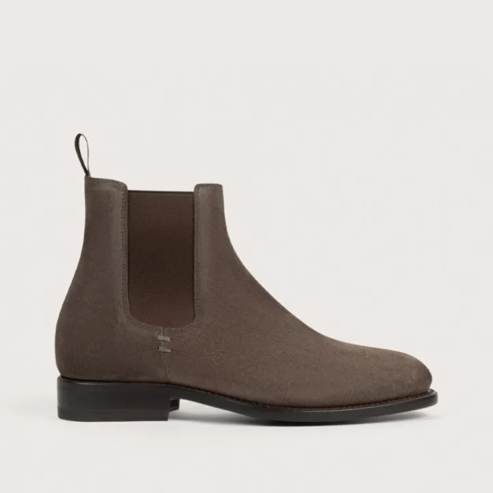 Heschung Les Intemporels|Bottines Et Bottes|Chelsea Boots Frêne HydrovelourscolorisAcacia,semelleCuir