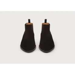 Heschung Les Intemporels|Bottines|Chelsea Boots Fusain HydrovelourscolorisMoro,semelleOnyx