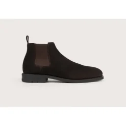 Heschung Les Intemporels|Bottines|Chelsea Boots Fusain HydrovelourscolorisMoro,semelleOnyx