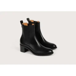 Heschung Les Intemporels|Bottines Et Bottes|Chelsea Boots Maud BoxcolorisNoir,semelleCuir