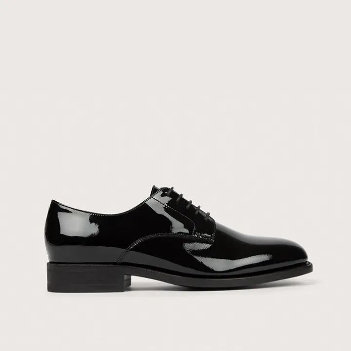 Heschung Derbies|Derby Aralia VerniscolorisNoir,semelleCuir