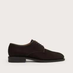 Heschung Les Intemporels|Derbies|Derby Aralia HydrovelourscolorisMoro,semelleOnyx