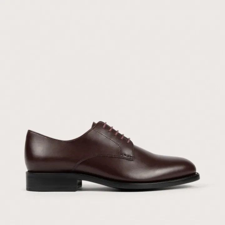 Heschung Derbies|Derby Aralia KidcalfcolorisAubergine,semelleCuir