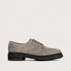 Heschung Derbies|Derby Aronia Velours/FeutrecolorisGrey,semelleCommando