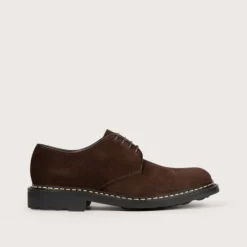 Heschung Les Intemporels|Derbies|Derby Crocus HydrovelourscolorisCafu00e9,semelleRavel