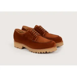 Heschung Derbies|Derby Ilex VelourscolorisRouille,semelleG-Light