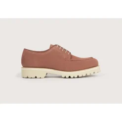 Heschung Derbies|Derby Ilex VelourscolorisRose,semelleG-Light