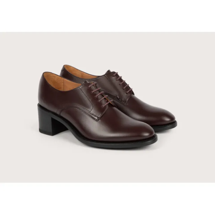 Heschung Derbies|Derby Marcia KidcalfcolorisAubergine,semelleCuir