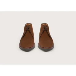 Heschung Les Intemporels|Bottines|Desert Boot Genêt HydrovelourscolorisCigare,semelleHu00e9vu00e9a