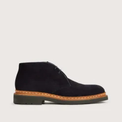 Heschung Les Intemporels|Bottines|Desert Boot Genêt HydrovelourscolorisNavy,semelleHu00e9vu00e9a