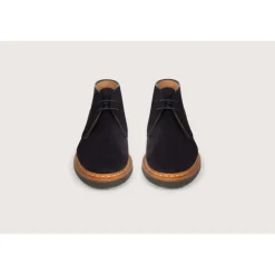 Heschung Les Intemporels|Bottines|Desert Boot Genêt HydrovelourscolorisNavy,semelleHu00e9vu00e9a
