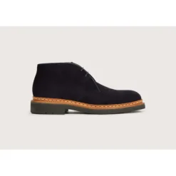 Heschung Les Intemporels|Bottines|Desert Boot Genêt HydrovelourscolorisNavy,semelleHu00e9vu00e9a