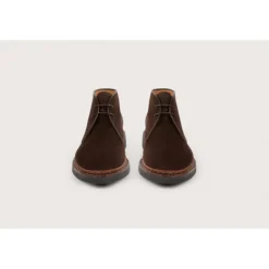 Heschung Les Intemporels|Bottines|Desert Boot Genêt HydrovelourscolorisCafu00e9,semelleHu00e9vu00e9a