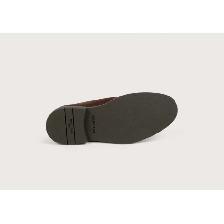 Heschung Les Intemporels|Bottines|Desert Boot Genêt HydrovelourscolorisCafu00e9,semelleHu00e9vu00e9a