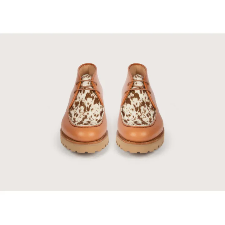 Heschung Bottines Et Bottes|Desert Boot Pilea PurecalfGoldetCowBlanc,semelleG-Light