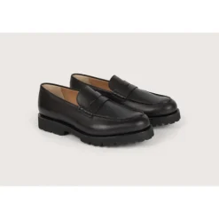 Heschung Mocassins|Mocassin Aloe AnilcalfcolorisNoir,semelleG-Light