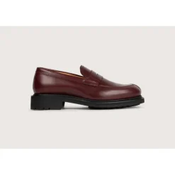 Heschung Mocassins|Mocassin Lilium AppaloosacolorisBordeaux,semelleCommando