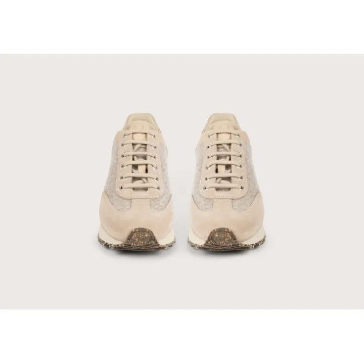 Heschung Sneakers|Sneakers Athi Hydrovelours/LainecolorisGrege/Argile,semelleTrainer